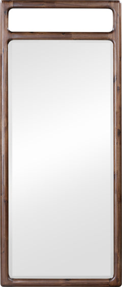 Sol Brown Spice Beveled Glass Floor Mirror - Ornate Home