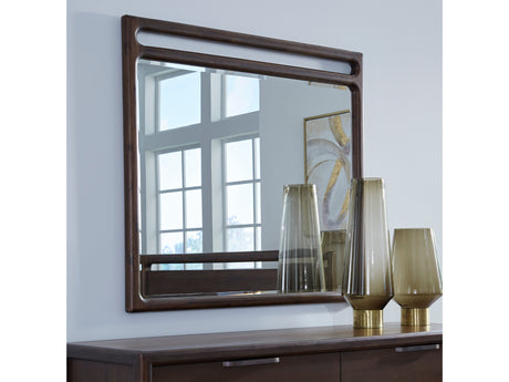 Sol Brown Spice Beveled Glass Wall or Dresser Mirror - Ornate Home