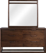 Sol Brown Spice Beveled Glass Wall or Dresser Mirror - Ornate Home