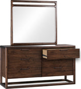 Sol Brown Spice Beveled Glass Wall or Dresser Mirror - Ornate Home