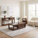 Sol Brown Spice Storage Console Table