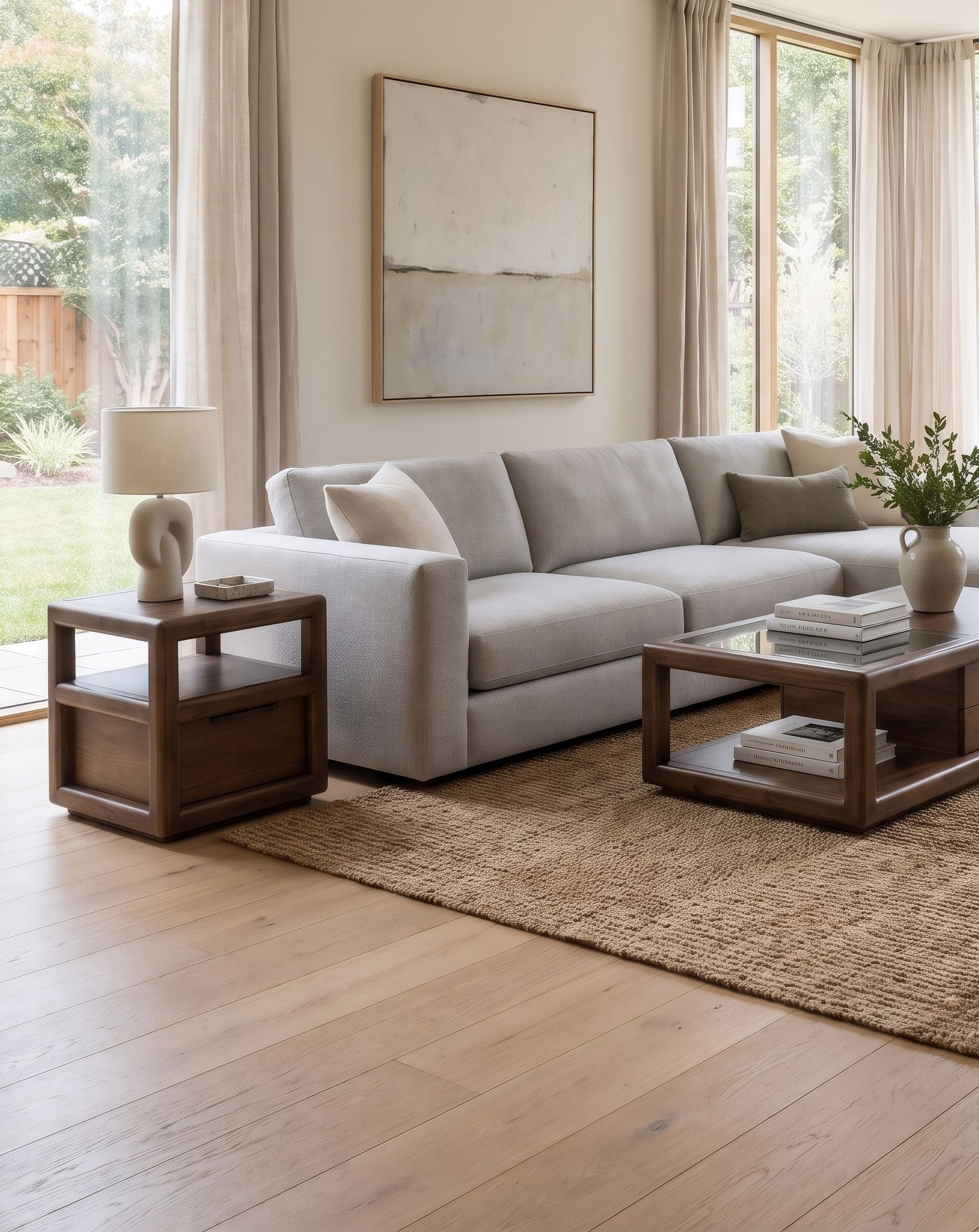 Sol Brown Spice Storage End Table