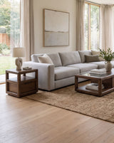 Sol Brown Spice Storage End Table