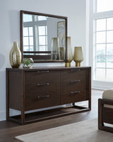 Sol Six Drawer Acacia Wood Dresser in Brown Spice - Ornate Home