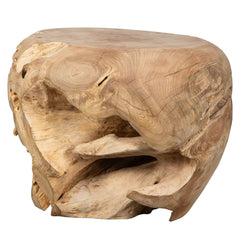 Sola Teak Handcrafted Side Table - Ornate Home