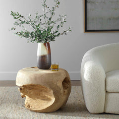 Sola Teak Handcrafted Side Table - Ornate Home