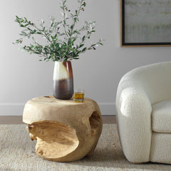 Sola Teak Handcrafted Side Table - Ornate Home