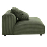 Solace Fern Modular Corduroy Upholstered Armless Chair - Ornate Home