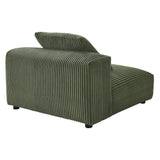 Solace Fern Modular Corduroy Upholstered Armless Chair - Ornate Home