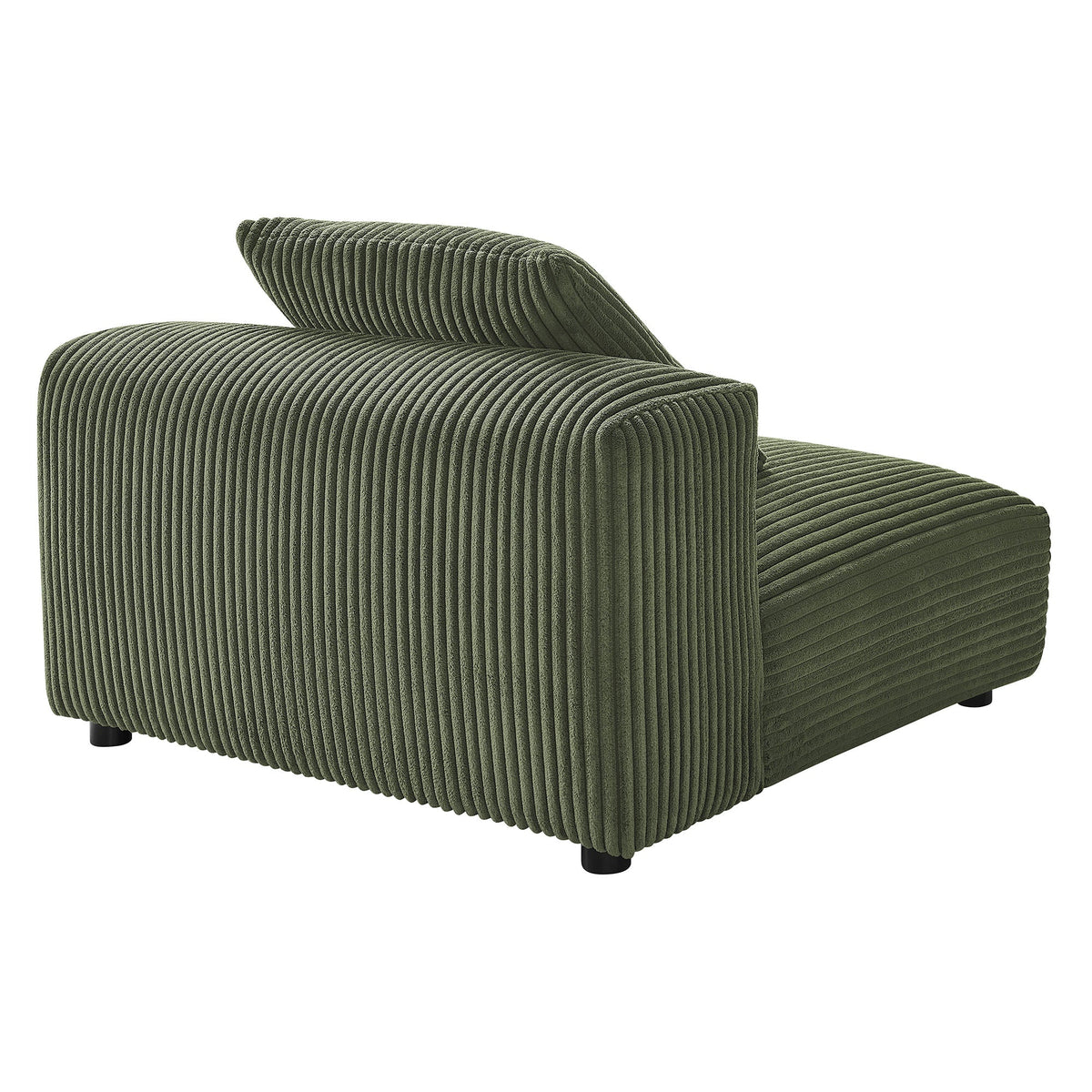 Solace Fern Modular Corduroy Upholstered Armless Chair - Ornate Home