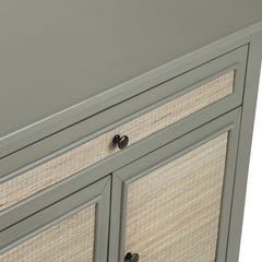Solace Gray/Brown Two-Door Cabinet - Ornate Home