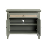 Solace Gray/Brown Two-Door Cabinet - Ornate Home