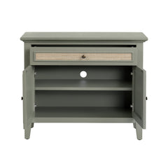Solace Gray/Brown Two-Door Cabinet - Ornate Home