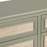 Solace Green/Brown Four-Door Sideboard - Ornate Home