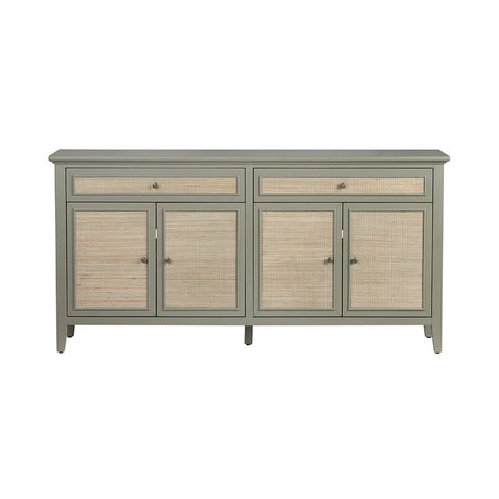 Solace Green/Brown Four-Door Sideboard - Ornate Home