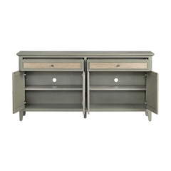 Solace Green/Brown Four-Door Sideboard - Ornate Home