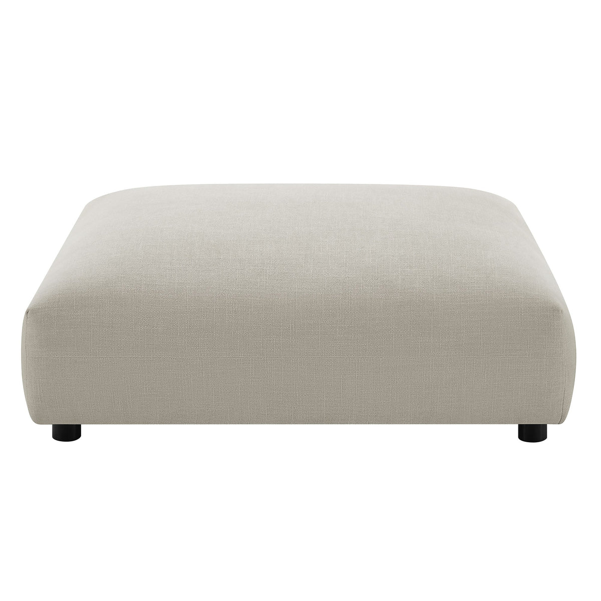 Solace Linen Modular Upholstered Fabric Ottoman - Ornate Home