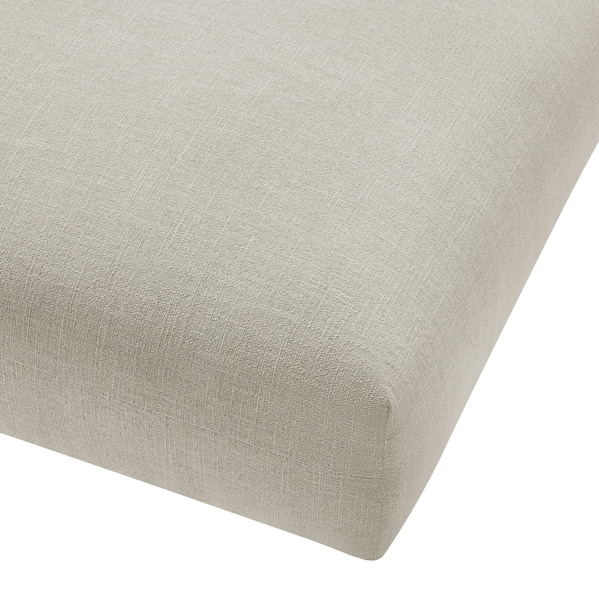Solace Linen Modular Upholstered Fabric Ottoman - Ornate Home