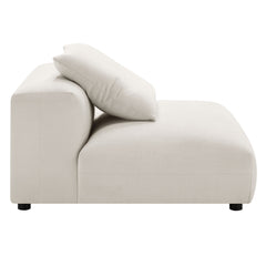 Solace Salt Modular Upholstered Fabric Armless Chair - Ornate Home