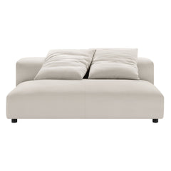 Solace Salt Modular Upholstered Fabric Armless Loveseat - Ornate Home