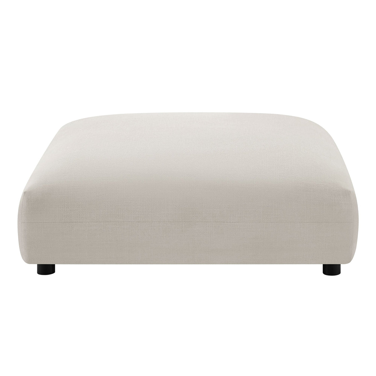 Solace Salt Modular Upholstered Fabric Ottoman - Ornate Home
