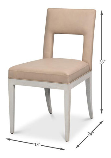 Solace White Chair (Set of 2) - Ornate Home