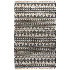 Solana Black Natural Distressed Rug - Ornate Home