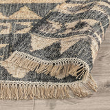 Solana Black Natural Distressed Rug - Ornate Home