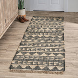 Solana Black Natural Distressed Rug - Ornate Home