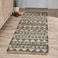 Solana Black Natural Distressed Rug - Ornate Home
