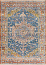 Solana Blue Medallion Area Carpet - Clearance - Ornate Home