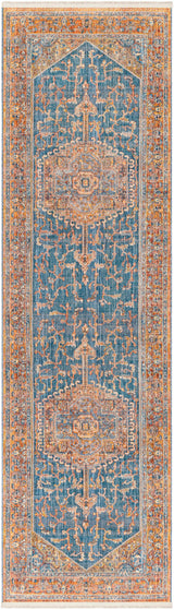 Solana Blue Medallion Area Carpet - Clearance - Ornate Home