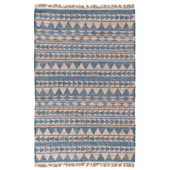 Solana Blue Natural Distressed Rug - Ornate Home
