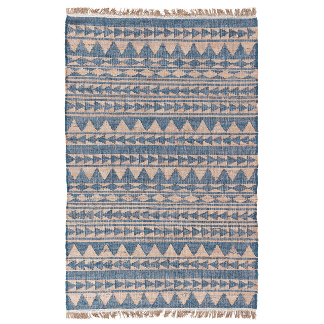 Solana Blue Natural Distressed Rug - Ornate Home