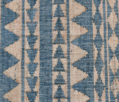 Solana Blue Natural Distressed Rug - Ornate Home