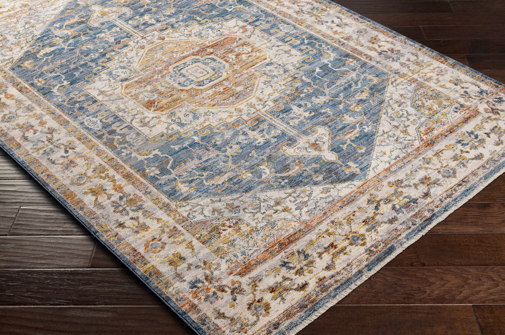 Solana Distressed Medallion Area Carpet - Clearance - Ornate Home