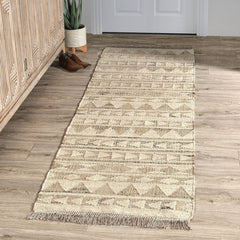 Solana Ivory Natural Distressed Rug - Ornate Home