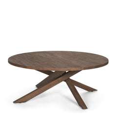 Solana Medium Brown Wood Coffee Table - Ornate Home