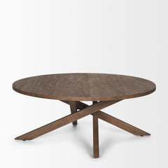Solana Medium Brown Wood Coffee Table - Ornate Home