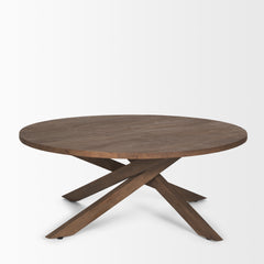 Solana Medium Brown Wood Coffee Table - Ornate Home