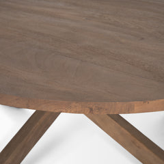Solana Medium Brown Wood Coffee Table - Ornate Home