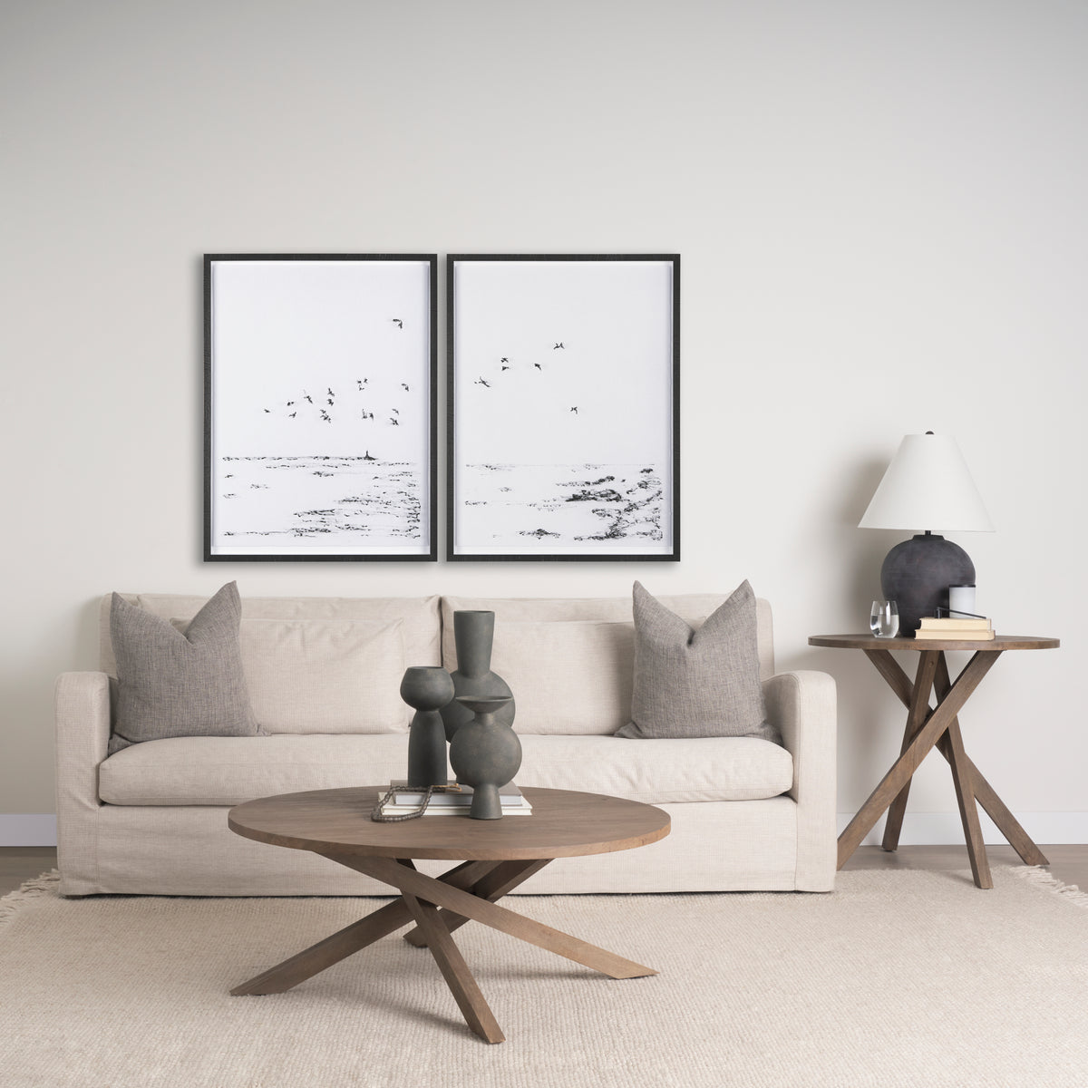 Solana Medium Brown Wood Coffee Table