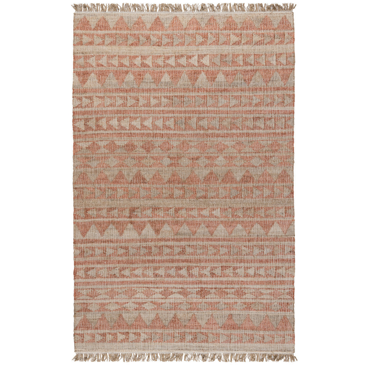 Solana Terracotta/Natural Distressed Rug - Ornate Home
