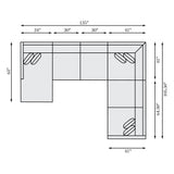 Solana White/Cream Outdoor Sectional - Ornate Home