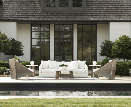 Solana White/Cream Outdoor Sofa - Ornate Home