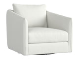 Solana White/Cream Outdoor Swivel Chair - Ornate Home