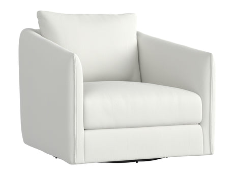 Solana White/Cream Outdoor Swivel Chair - Ornate Home