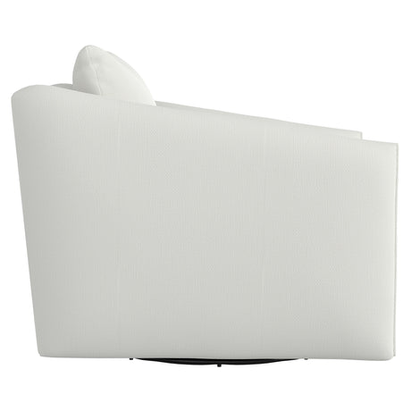 Solana White/Cream Outdoor Swivel Chair - Ornate Home