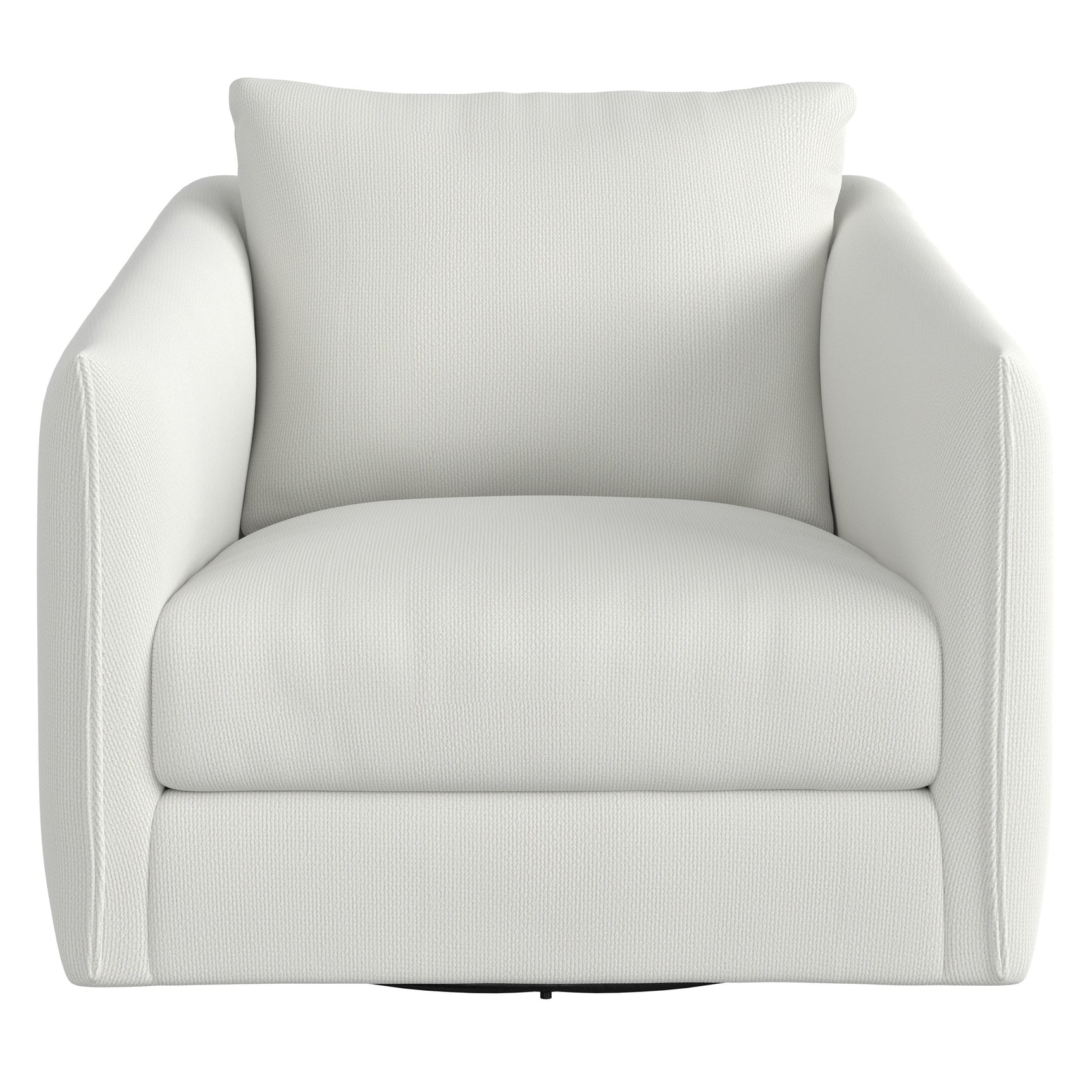 Solana White/Cream Outdoor Swivel Chair - Ornate Home