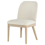 Solano Beige/Weathered Mango Upholstered Dining Side Chair (Set of 2) - Ornate Home
